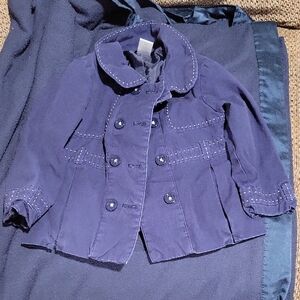 Gymboree Kids Pea Coat in Deep Blue